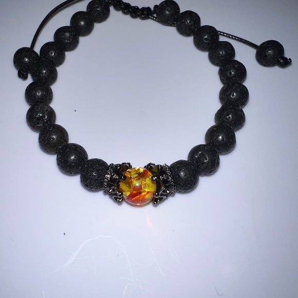 $4 NATURAL STONE LAVA ROCK BRACELET. NEW. $4 WHEN BUNDLED WITH 3 OR MORE ITEMS - Picture 7 of 16